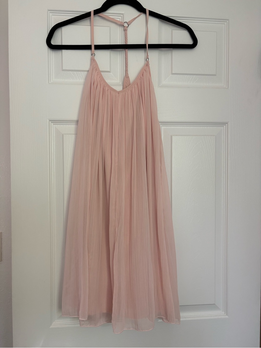 Abercrombie & Fitch Pleated Baby Pink Dress - Picture 2 of 5